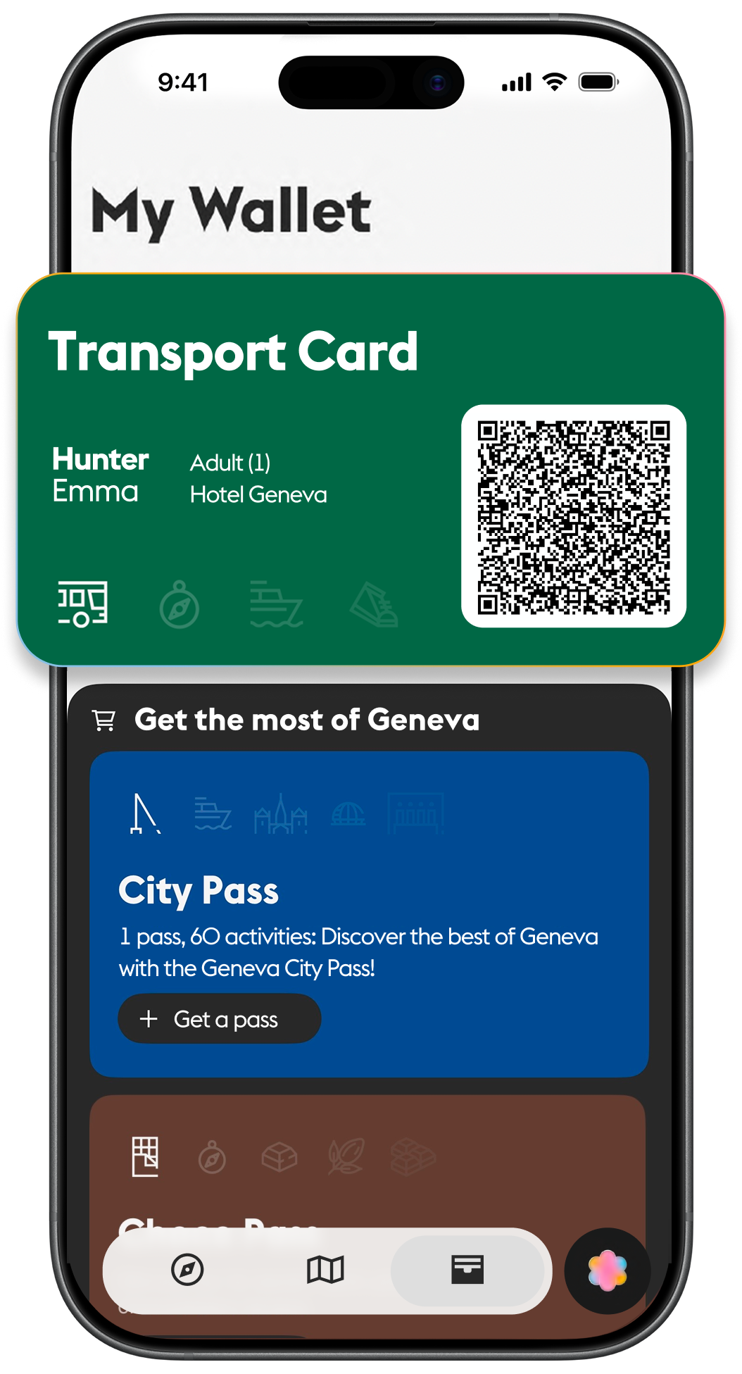 Transport Card und City Pass in Hello Geneva